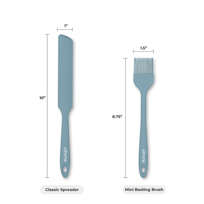 3 Piece Silicone Spatula Set - Red