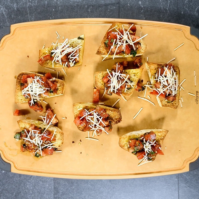Spicy Parmesan Bruschetta