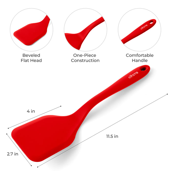 Elihome 5pcs Knife Set and 11 Piece Silicone Cooking Utensil Set