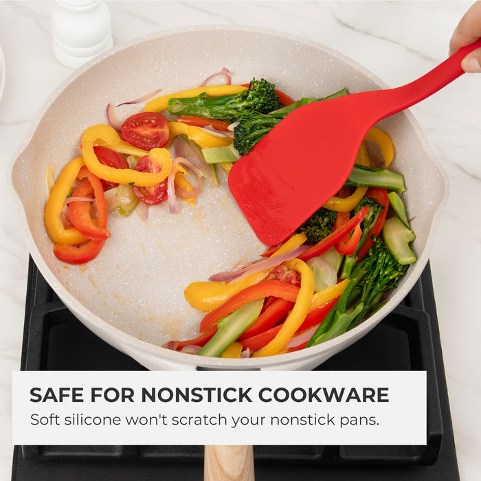 Elihome 5pcs Knife Set and 7 Piece Silicone Cooking Utensil Set