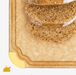 Elihome wood fiber cutting board with juice groove and yellow non-slip corner feet, shown with sliced bread.