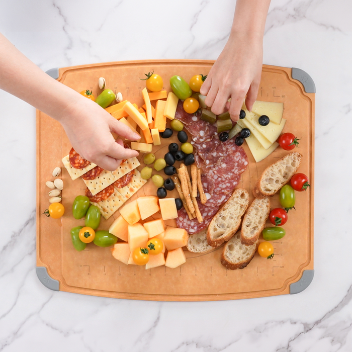 Elihome Multi-Purpose Baking & Pastry Board 18" x 15" - serving charcuterie and appetizers
