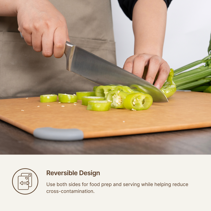 Elihome Multi-Purpose Baking & Pastry Board 18" x 15" - reversible design, use both sides for prep and serving