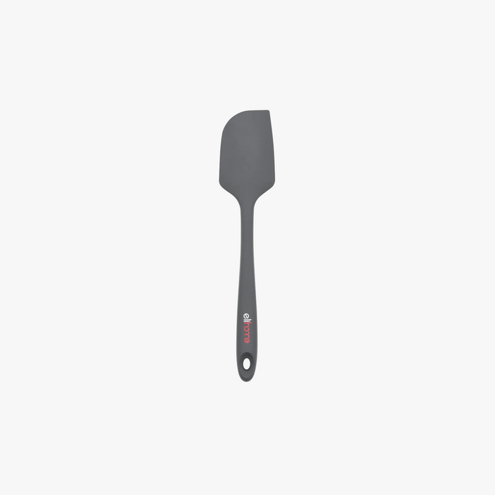 Elihome Classic Silicone Spatula in Gray, 11 inches by 2.2 inches with seamless one piece design, reinforced steel core and ergonomic non-slip handle