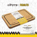Elihome x Peanuts double-sided cutting board set on a white background with grid pattern