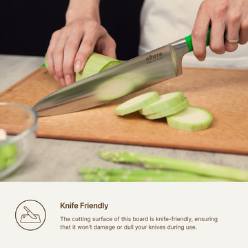 Knife-friendly cutting surface that will not damage or dull knives - Elihome Premium Series