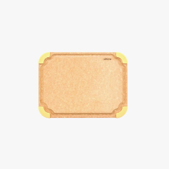 Elihome Premium Series Medium Cutting Board 13" x 10" - color-coded wood fiber cutting board with juice groove and non-slip corners