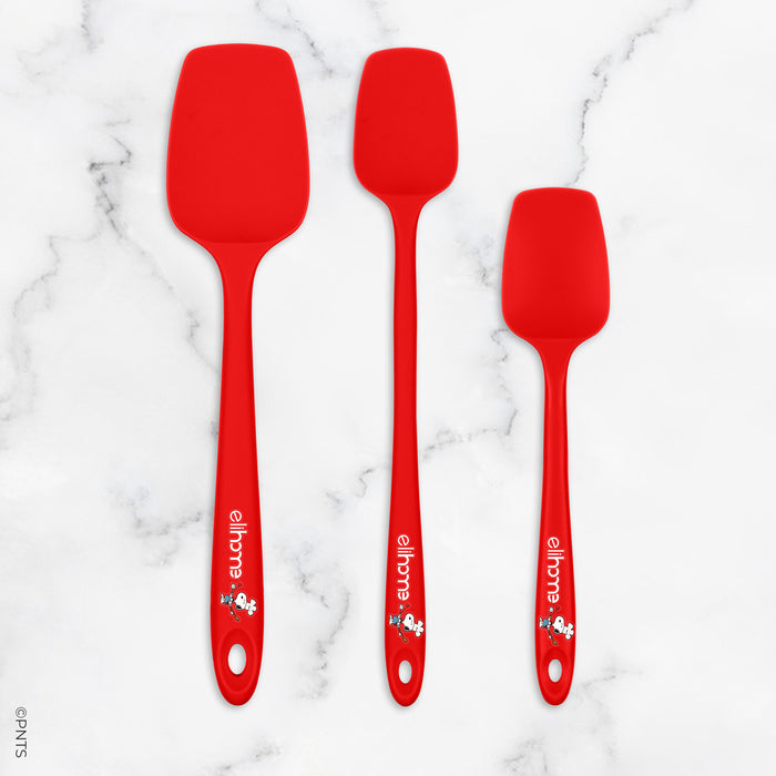 Elihome x Peanuts 3 Piece Silicone Spoonula Set