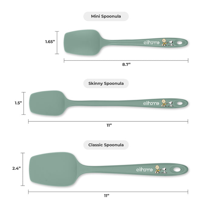 Elihome クラシック スパチュラ - 長さ11インチ x 幅2.2インチ