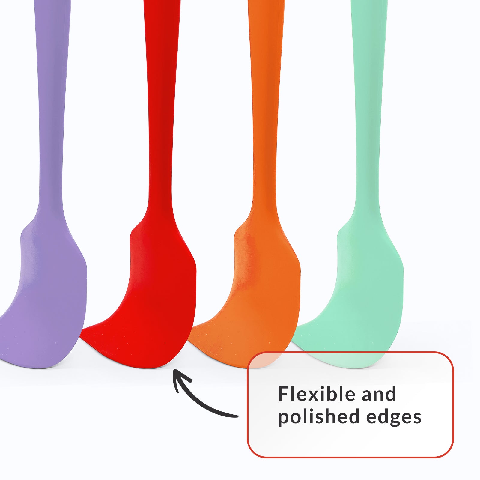 Red Silicone Spatula | 3 Piece Silicone Spatula | Elihome