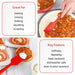 Red Silicone Spatula | 3 Piece Silicone Spatula | Elihome
