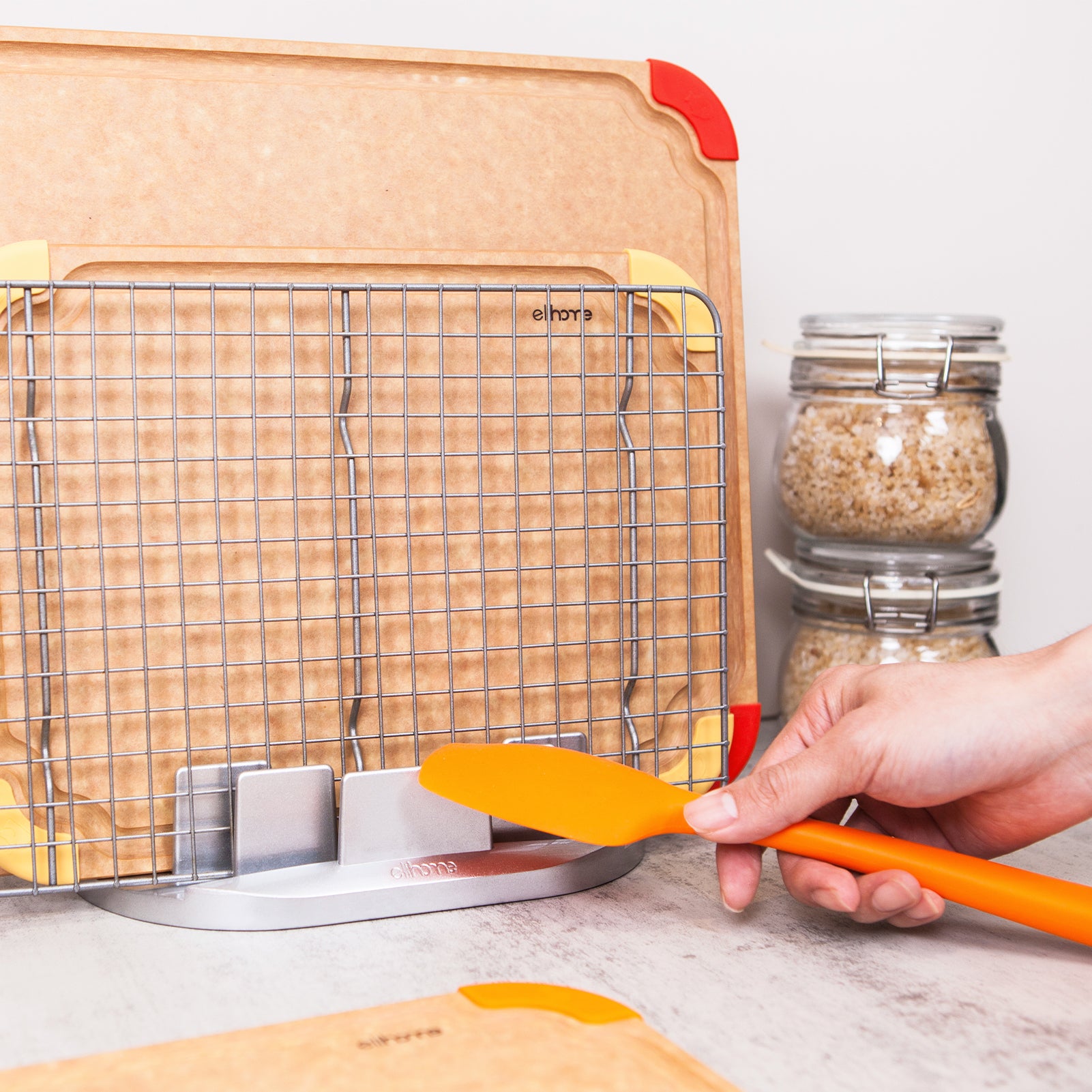 Cutting Board Rack | Cookware Organizer Rack | Elihome