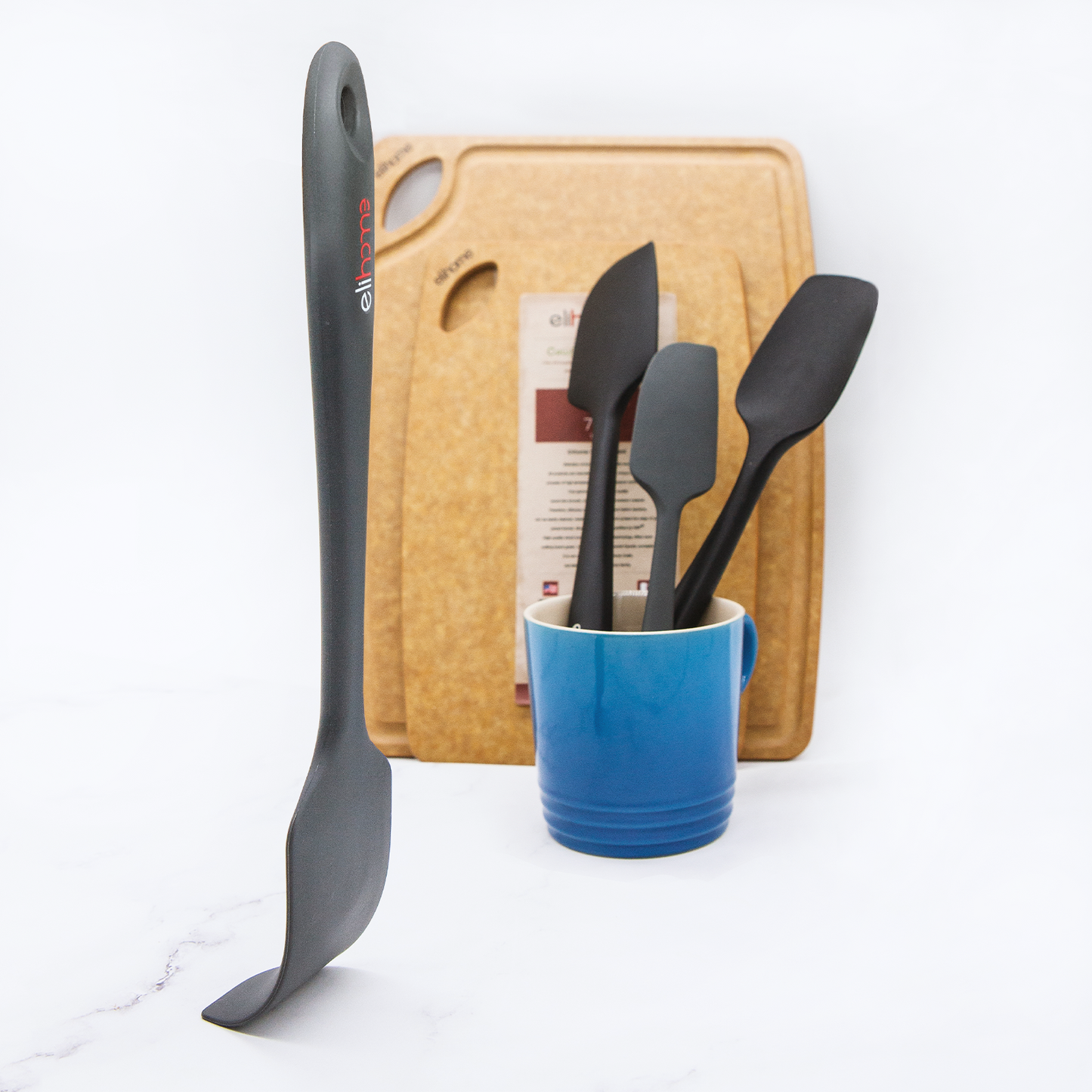 3 Piece Silicone Spatula Set - Grey