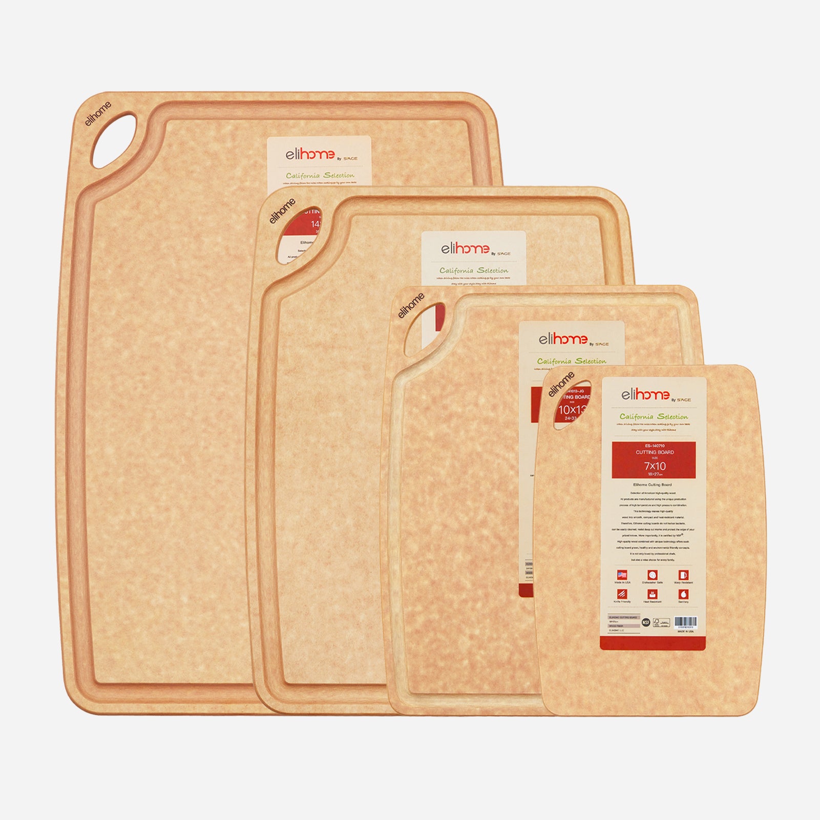 4-Piece Set Cutting Board
