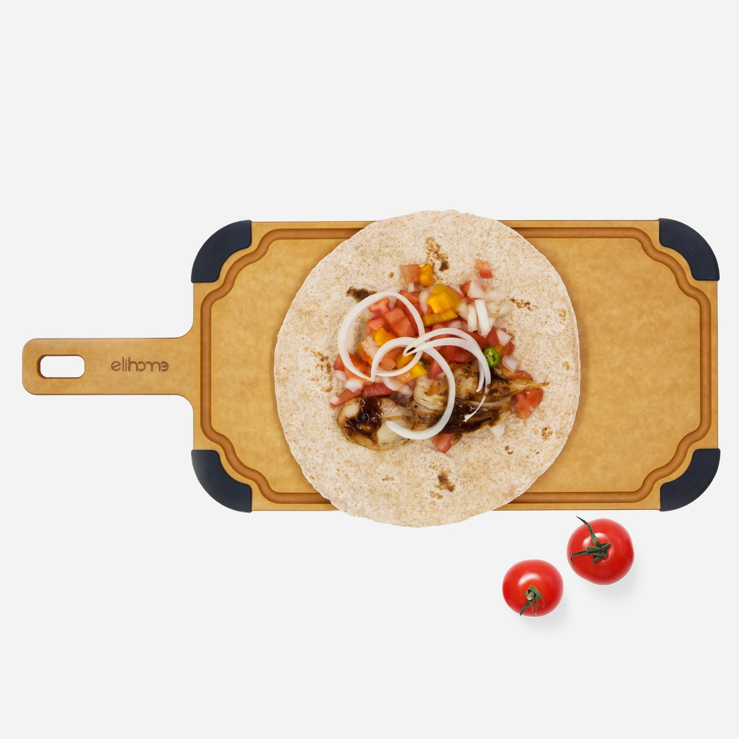 Paddle Series Cutting & Serving Board with Handle, Large 18" x 7.5"