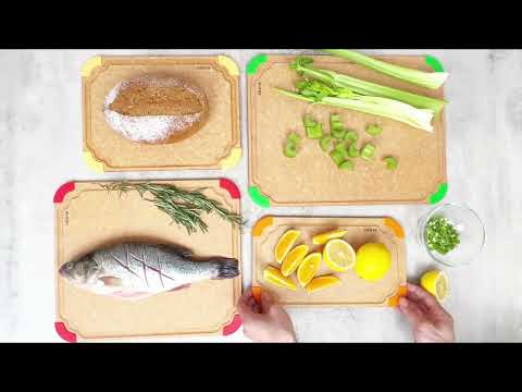 4-Piece Set Cutting Board- Non Slip & Color Code