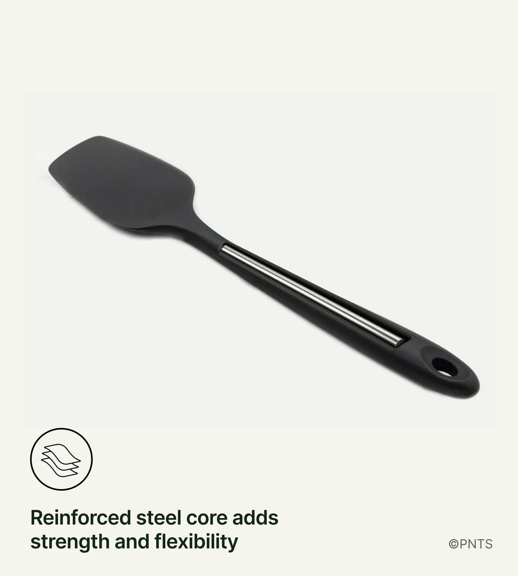 Reinforced steel core adds strength and flexibility